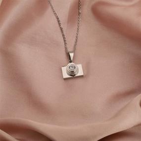 img 3 attached to 📷 AKTAP Camera Necklace: 3D Camera Charm Pendant for Photography, Videography, and Selfie Lovers – Perfect Gift for Photographers
