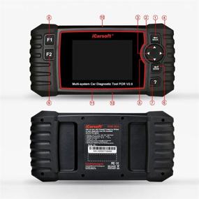 img 1 attached to 🚗 iCarsoft Auto Diagnostic Scanner POR V2.0: Porsche ABS Scan, Oil Service Reset, and More