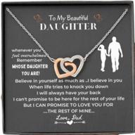 daughter gifts - sterling silver necklace for father's day, birthday, christmas, graduation, valentine's day - ideal gift for teen girls, daughter, dad and daughter jewelry logo