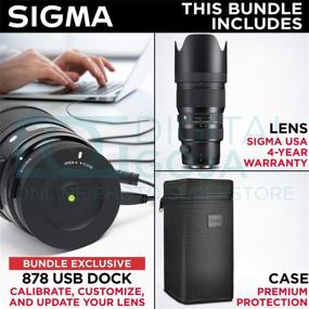 img 2 attached to 📷 Sigma 50-100mm F1.8 Art DC HSM Lens for Canon DSLR Cameras: USB Dock & Essential Accessory Bundle