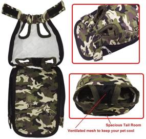 img 3 attached to HANCIN Dog Backpack Carrier: Comfortable Legs Out Front Pet Cat Dog Carrier Backpack with Wide Straps and Shoulder Pads, Perfect for Walking, Travel, Hiking, Camping