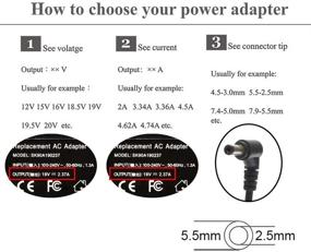 img 3 attached to 💡 High-Quality 19V 2.37A 45W AC Adapter Charger for Toshiba Satellite C75D - Fast and Reliable Power Supply Cord