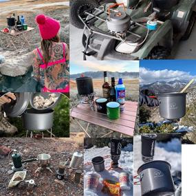 img 3 attached to 🔥 Bulin Windproof Camping Stove: Lightweight Portable Cooking Tool Set for Travel, Hiking, and Backpacking