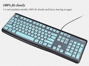 img 3 attached to Ultra Thin Keyboard Cover Skin Compatible With Logitech MK120 K120 Keyboard