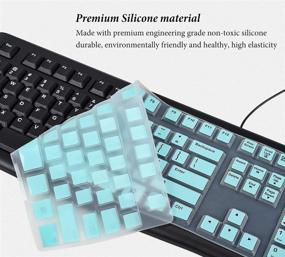 img 2 attached to Ultra Thin Keyboard Cover Skin Compatible With Logitech MK120 K120 Keyboard