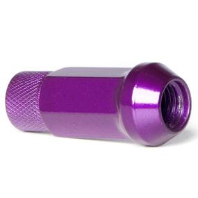 img 1 attached to Circuit Performance Forged Steel Extended Open End Hex Lug Nut for Custom Wheels: 12x1.5 Purple - Set of 20 + Tool