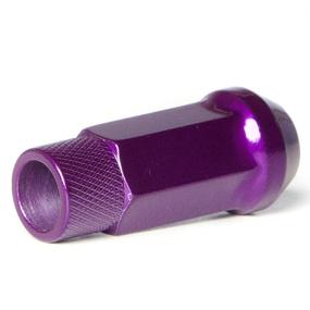 img 2 attached to Circuit Performance Forged Steel Extended Open End Hex Lug Nut for Custom Wheels: 12x1.5 Purple - Set of 20 + Tool