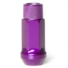 img 3 attached to Circuit Performance Forged Steel Extended Open End Hex Lug Nut for Custom Wheels: 12x1.5 Purple - Set of 20 + Tool