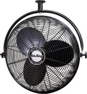 🌀 industrial grade air king 9320 20-inch ceiling mount fan - 1/6-hp, 3,670-cfm, black finish логотип