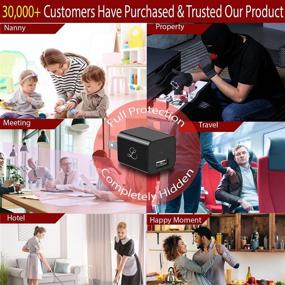 img 3 attached to 📷 Hidden Camera USB Charger - Spy Camera Charger - Surveillance Camera Charger - Nanny Cam Charger - Full HD 1080p