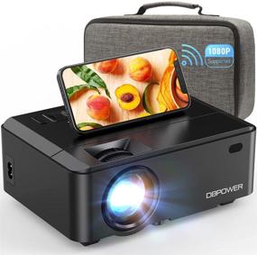 img 4 attached to 📽️ DBPOWER 7000L HD WiFi Mini Projector: Portable, 1080P, Sync Screen with iOS/Android, Carrying Case & Zoom - Ideal for Home Movies, Smartphone/Laptop/PC/DVD/TV/PS4 Compatible