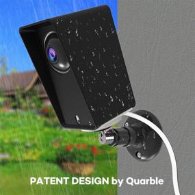 img 1 attached to 📷 Enhanced Wyze Cam Pan Wall Mount and Protective Case: Weatherproof, Anti-Glare, UV Protection, Easy Installation (Black)