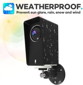 img 3 attached to 📷 Enhanced Wyze Cam Pan Wall Mount and Protective Case: Weatherproof, Anti-Glare, UV Protection, Easy Installation (Black)