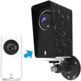 img 4 attached to 📷 Enhanced Wyze Cam Pan Wall Mount and Protective Case: Weatherproof, Anti-Glare, UV Protection, Easy Installation (Black)