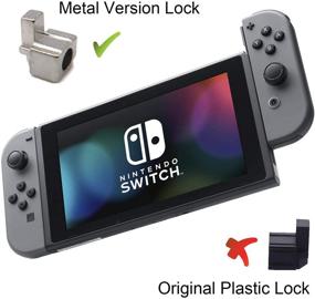 img 2 attached to 🔧 BRHE Metal Buckles for Switch Controller Repair - Left and Right Lock Buckles with Screws and Springs (4 Pack)
