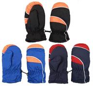 🧤 cold weather boys' accessories: gilbins thinsulate quilted breathable mittens logo