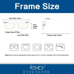 img 2 attached to 👓 UV420 Protection Transparent Lens Computer Glasses for Women and Men (+4.0) – Ideal Readers for Comfortable Reading