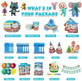 img 3 attached to 🍉 The Color Hub 160 pcs Melon Party Supplies: Ultimate Birthday Decorations and Party Favors for Boys, Girls & Kids