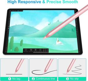 img 2 attached to Kailfee Stylus Pen for iPad, Apple Pencil Compatible with iPad 9th Gen, iPad Mini 6th Gen, Apple Pen for iPad 2018-2022, iPad Pro 11 and iPad Pro 12.9 3/4/5 Gen, iPad Air 3/4/5, iPad Mini 5th, iPad 6/7/8th Gen
