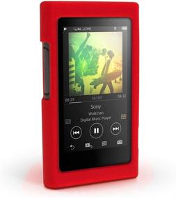 img 3 attached to 📱 Красный мягкий силиконовый чехол для Sony NW A55 A35 Walkman - защитная оболочка для NW-A55HN A56HN A57HN A50 A55 A56 A57 A45 A46 A47 NW-A40 A35 A36 A37 A35HN A36HN A37HN