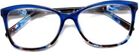 img 2 attached to 👓 SUNERVE Progressive Multifocal Reading Glasses for Women - 1.0-3.5 Strength Range with Multifocus, Plastic Frames, and Spring Hinges