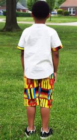 img 1 attached to 👕 Shenbolen African Ankara Clothing for Boys - 2X Large Size