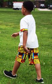 img 2 attached to 👕 Shenbolen African Ankara Clothing for Boys - 2X Large Size