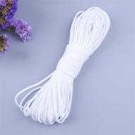 🧵 white 1/8 inch elastic cord for masks - 10 yard knit sewing crafts diy ear band loop logo