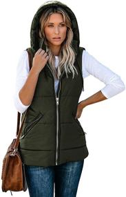img 1 attached to 💃 AMCLOS Womens Lightweight Removable Quilted Women's Clothing: Stylish and Practical Outerwear for Women