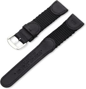 img 2 attached to 👨 Hadley Roma Leather Watch Strap for Men's Watches: Colorful Option with Watch Bands