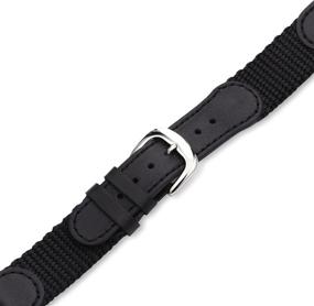 img 1 attached to 👨 Hadley Roma Leather Watch Strap for Men's Watches: Colorful Option with Watch Bands