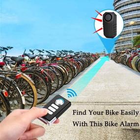 img 1 attached to 🚲 Bicycle Alarm: Wireless Anti-Theft Security System for Bike, Motorcycle, Car, and Scooter - Waterproof, 113db Super Loud (Remote Control Included)