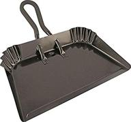 🧹 edward tools extra large industrial metal dust pan 17” - heavy duty powder coated steel for efficient large cleanups with comfortable rubber grip handle logo