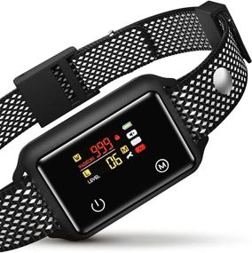 img 4 attached to 🐶 Rechargeable Nzonpet Dog Bark Collar for Large Dogs - 6-Level Beep, Vibration, and Shock - IP68 Shock Collar for Medium Dogs - Touch Screen - Latest Automatic No Bark Collar