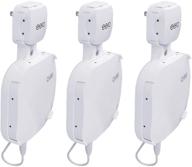 enhance wifi coverage: 3-pack wall mount outlet holder bracket for eero pro home wifi system router logo