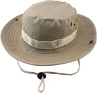 🎣 apas outdoors large brimmed fishing hat: ultimate uv protection, quick-drying bucket hat for hiking, camping, and traveling логотип