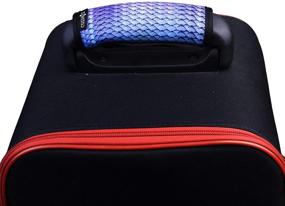 img 1 attached to 🧳 Style Your Suitcases: Neoprene Luggage Identifier with Suitcase Pattern