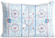 revamp your bed with rink 🛏️ pillowcase, hockey pillows - chalktalk sports exclusive! logo