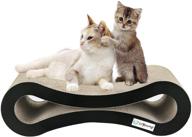 🐱 youngcat scratcher lounge - corrugated cat scratcher cardboard protector for furniture, couch, floor - eco-friendly toy to keep cats happy and healthy logo