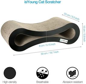 img 3 attached to 🐱 YoungCat Scratcher Lounge - Corrugated Cat Scratcher Cardboard Protector for Furniture, Couch, Floor - Eco-Friendly Toy to Keep Cats Happy and Healthy