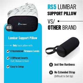 img 4 attached to RELAX SUPPORT RS5 Lumbar Roll Cushion: Adjustable Car Seat Lower Back Support Pillow for Pain-Free Driving Posture - Customizable Firmness Levels