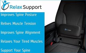 img 1 attached to RELAX SUPPORT RS5 Lumbar Roll Cushion: Adjustable Car Seat Lower Back Support Pillow for Pain-Free Driving Posture - Customizable Firmness Levels