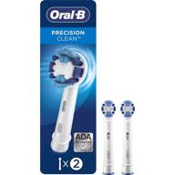 🦷 2-pack of oral-b precision clean electric toothbrush replacement brush heads refill logo