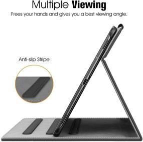 img 1 attached to 📱 Fintie Samsung Galaxy Tab S5e Case - Multi-Angle Viewing Stand Cover with Auto Sleep Wake, Black