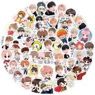 🎵 bts stickers: 80pcs kpop cut vinyl decals for laptop, luggage, iphone, car & more - waterproof stickers for kids, girls, boys logo