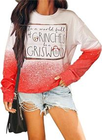 img 1 attached to Grinches Griswold Sweatshirt Christmas Pullover Outdoor Recreation for Climbing