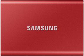 img 4 attached to 🔴 Renewed Samsung Portable SSD T7 500GB USB 3.2 External Solid State Drive Red