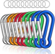 🔗 sprookber aluminum carabiner clips - set of 10, keychain spring snap hooks" логотип