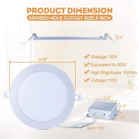 img 3 attached to 🔌 Rollancci Ultra Thin Recessed Can Killer Downlight: Industrial Electrical Excellence