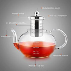 img 2 attached to COPOTEA Stainless 🍵 Steel Borosilicate Stovetop Removable